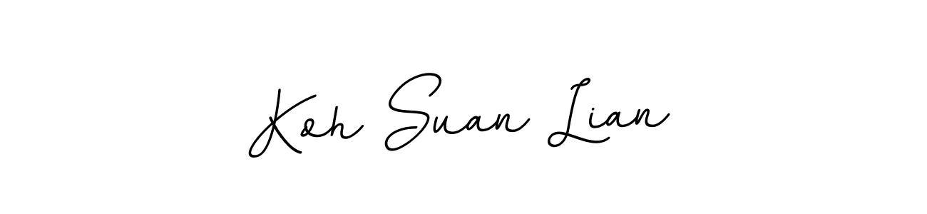 How to make Koh Suan Lian name signature. Use BallpointsItalic-DORy9 style for creating short signs online. This is the latest handwritten sign. Koh Suan Lian signature style 11 images and pictures png