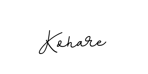 Use a signature maker to create a handwritten signature online. With this signature software, you can design (BallpointsItalic-DORy9) your own signature for name Kohare. Kohare signature style 11 images and pictures png
