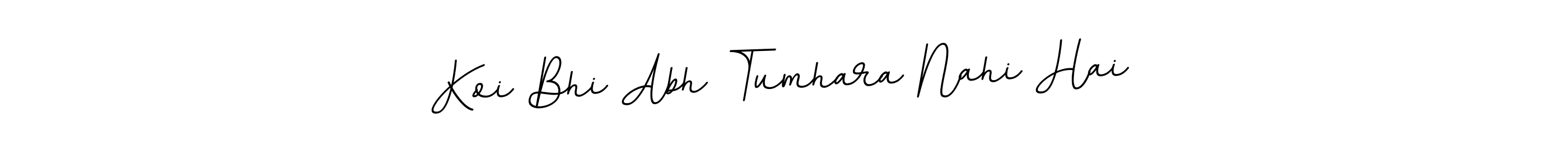 It looks lik you need a new signature style for name Koi Bhi Abh Tumhara Nahi Hai. Design unique handwritten (BallpointsItalic-DORy9) signature with our free signature maker in just a few clicks. Koi Bhi Abh Tumhara Nahi Hai signature style 11 images and pictures png