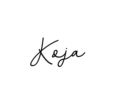 You should practise on your own different ways (BallpointsItalic-DORy9) to write your name (Koja) in signature. don't let someone else do it for you. Koja signature style 11 images and pictures png