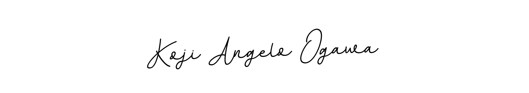 Make a beautiful signature design for name Koji Angelo Ogawa. With this signature (BallpointsItalic-DORy9) style, you can create a handwritten signature for free. Koji Angelo Ogawa signature style 11 images and pictures png