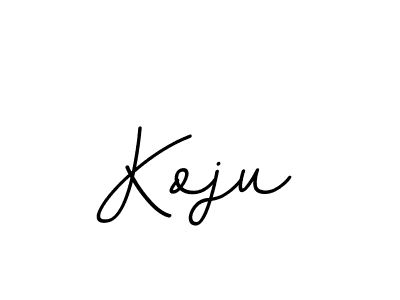 Make a beautiful signature design for name Koju. With this signature (BallpointsItalic-DORy9) style, you can create a handwritten signature for free. Koju signature style 11 images and pictures png