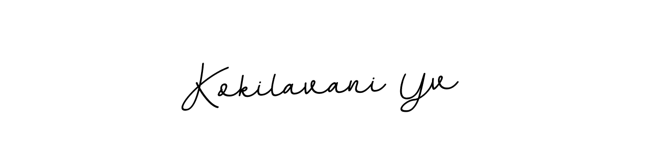 Create a beautiful signature design for name Kokilavani Yv. With this signature (BallpointsItalic-DORy9) fonts, you can make a handwritten signature for free. Kokilavani Yv signature style 11 images and pictures png