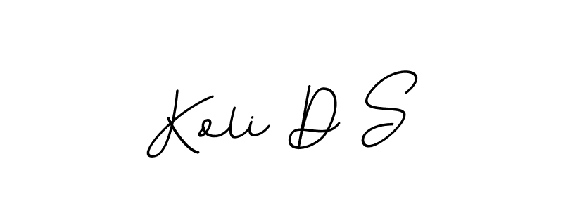 Make a beautiful signature design for name Koli D S. With this signature (BallpointsItalic-DORy9) style, you can create a handwritten signature for free. Koli D S signature style 11 images and pictures png