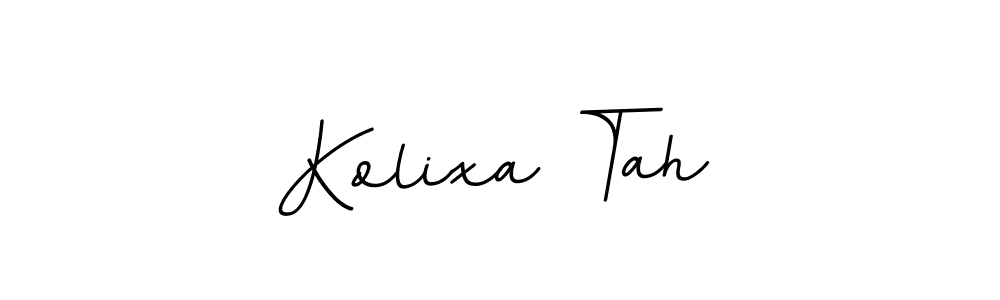 Create a beautiful signature design for name Kolixa Tah. With this signature (BallpointsItalic-DORy9) fonts, you can make a handwritten signature for free. Kolixa Tah signature style 11 images and pictures png