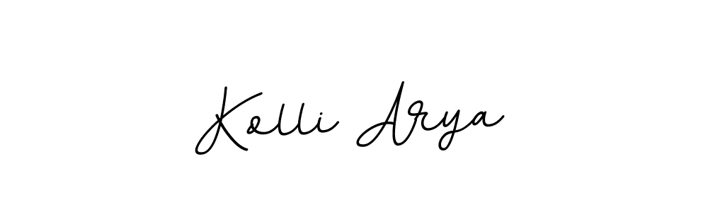 Kolli Arya stylish signature style. Best Handwritten Sign (BallpointsItalic-DORy9) for my name. Handwritten Signature Collection Ideas for my name Kolli Arya. Kolli Arya signature style 11 images and pictures png