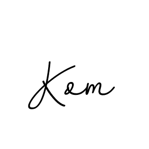 Make a beautiful signature design for name Kom. With this signature (BallpointsItalic-DORy9) style, you can create a handwritten signature for free. Kom signature style 11 images and pictures png