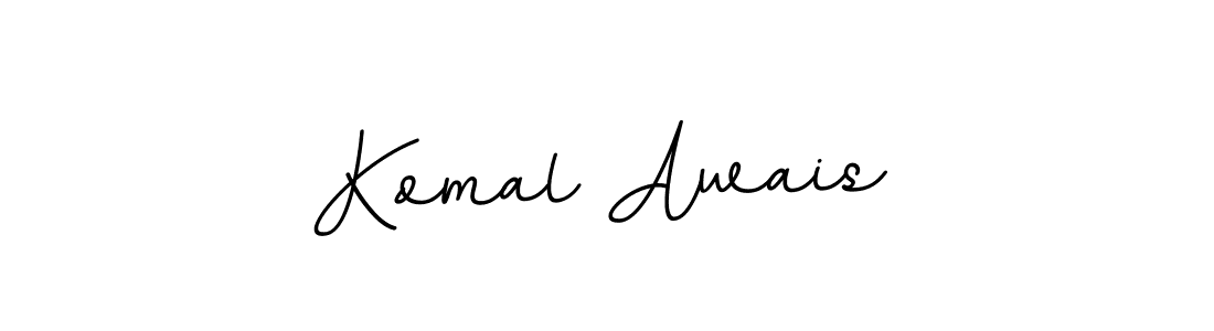 Design your own signature with our free online signature maker. With this signature software, you can create a handwritten (BallpointsItalic-DORy9) signature for name Komal Awais. Komal Awais signature style 11 images and pictures png