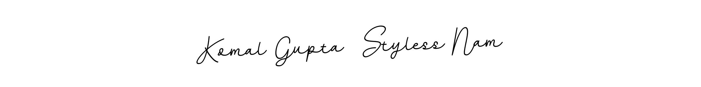 Check out images of Autograph of Komal Gupta  Styless Nam name. Actor Komal Gupta  Styless Nam Signature Style. BallpointsItalic-DORy9 is a professional sign style online. Komal Gupta  Styless Nam signature style 11 images and pictures png