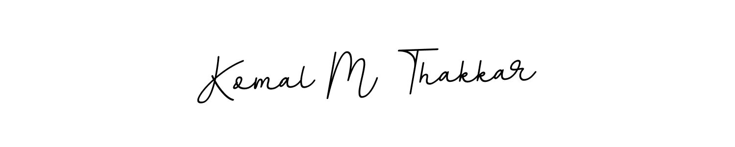 Make a beautiful signature design for name Komal M Thakkar. Use this online signature maker to create a handwritten signature for free. Komal M Thakkar signature style 11 images and pictures png