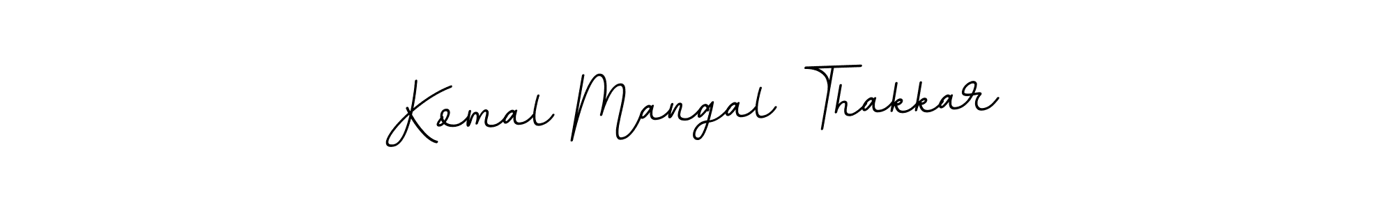 Create a beautiful signature design for name Komal Mangal Thakkar. With this signature (BallpointsItalic-DORy9) fonts, you can make a handwritten signature for free. Komal Mangal Thakkar signature style 11 images and pictures png