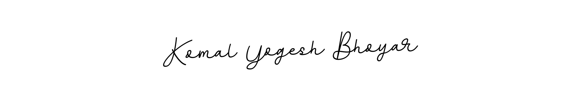Use a signature maker to create a handwritten signature online. With this signature software, you can design (BallpointsItalic-DORy9) your own signature for name Komal Yogesh Bhoyar. Komal Yogesh Bhoyar signature style 11 images and pictures png