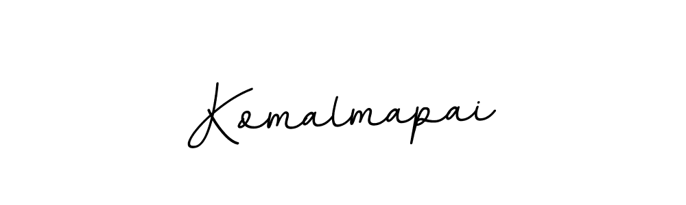 How to make Komalmapai name signature. Use BallpointsItalic-DORy9 style for creating short signs online. This is the latest handwritten sign. Komalmapai signature style 11 images and pictures png