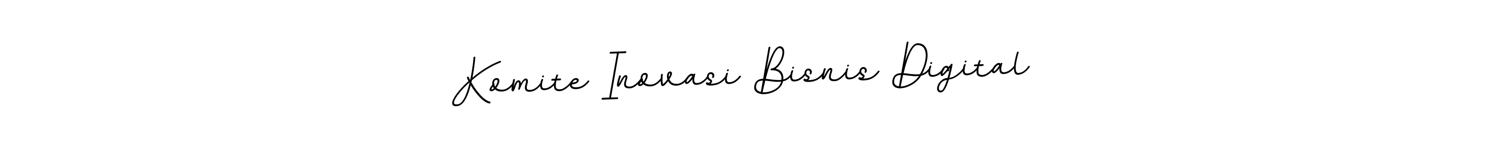 Make a beautiful signature design for name Komite Inovasi Bisnis Digital. Use this online signature maker to create a handwritten signature for free. Komite Inovasi Bisnis Digital signature style 11 images and pictures png