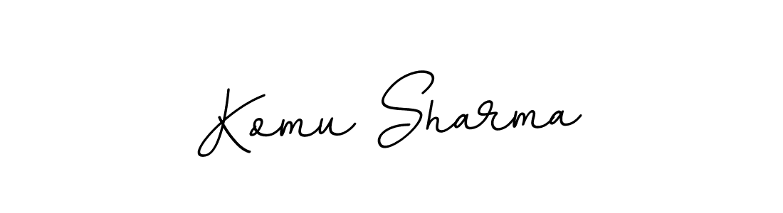 if you are searching for the best signature style for your name Komu Sharma. so please give up your signature search. here we have designed multiple signature styles  using BallpointsItalic-DORy9. Komu Sharma signature style 11 images and pictures png