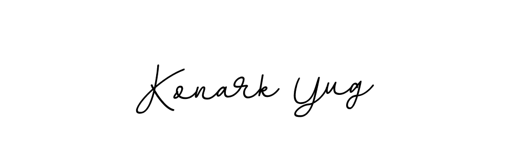 How to make Konark Yug name signature. Use BallpointsItalic-DORy9 style for creating short signs online. This is the latest handwritten sign. Konark Yug signature style 11 images and pictures png