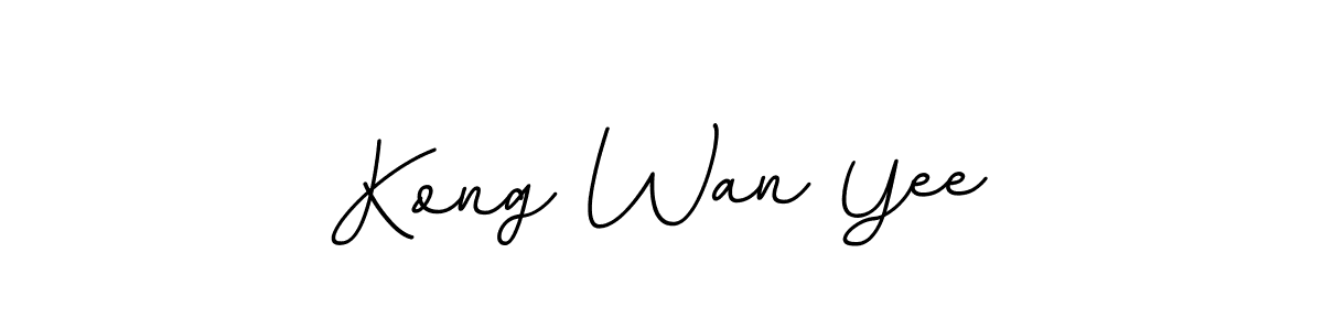 How to make Kong Wan Yee name signature. Use BallpointsItalic-DORy9 style for creating short signs online. This is the latest handwritten sign. Kong Wan Yee signature style 11 images and pictures png