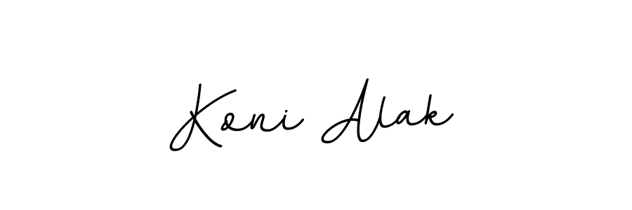 Also You can easily find your signature by using the search form. We will create Koni Alak name handwritten signature images for you free of cost using BallpointsItalic-DORy9 sign style. Koni Alak signature style 11 images and pictures png