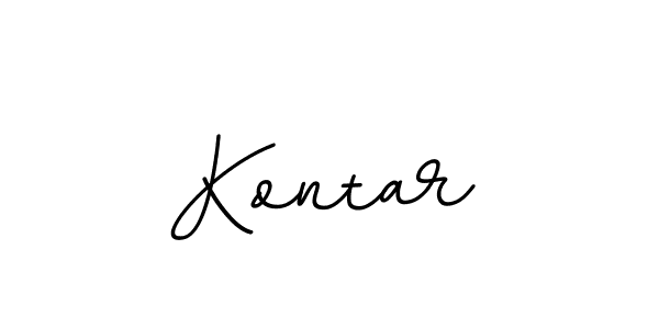 The best way (BallpointsItalic-DORy9) to make a short signature is to pick only two or three words in your name. The name Kontar include a total of six letters. For converting this name. Kontar signature style 11 images and pictures png