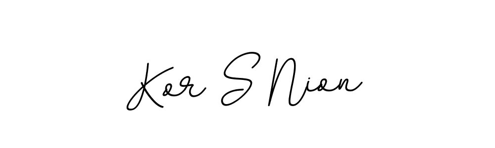 Similarly BallpointsItalic-DORy9 is the best handwritten signature design. Signature creator online .You can use it as an online autograph creator for name Kor S Nion. Kor S Nion signature style 11 images and pictures png