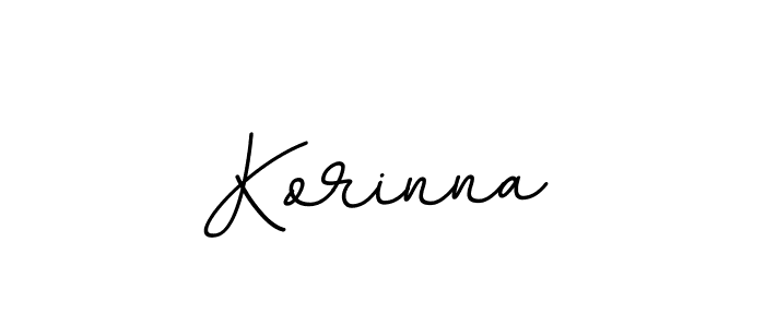 Korinna stylish signature style. Best Handwritten Sign (BallpointsItalic-DORy9) for my name. Handwritten Signature Collection Ideas for my name Korinna. Korinna signature style 11 images and pictures png