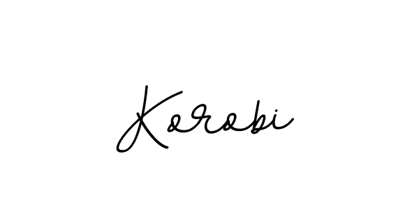 Also we have Korobi name is the best signature style. Create professional handwritten signature collection using BallpointsItalic-DORy9 autograph style. Korobi signature style 11 images and pictures png