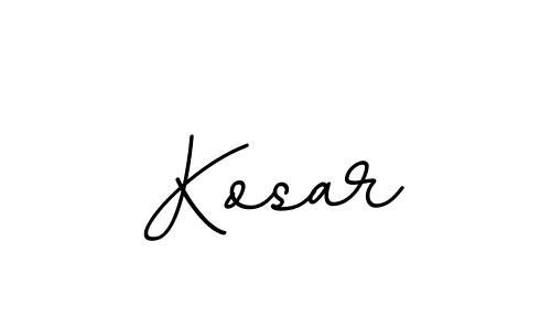 How to make Kosar name signature. Use BallpointsItalic-DORy9 style for creating short signs online. This is the latest handwritten sign. Kosar signature style 11 images and pictures png