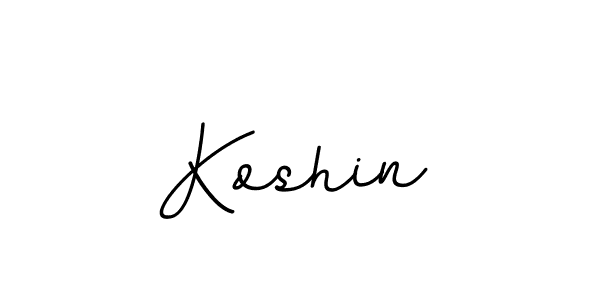 Make a beautiful signature design for name Koshin. With this signature (BallpointsItalic-DORy9) style, you can create a handwritten signature for free. Koshin signature style 11 images and pictures png