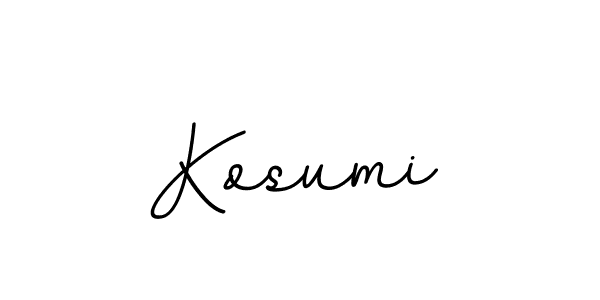 Design your own signature with our free online signature maker. With this signature software, you can create a handwritten (BallpointsItalic-DORy9) signature for name Kosumi. Kosumi signature style 11 images and pictures png