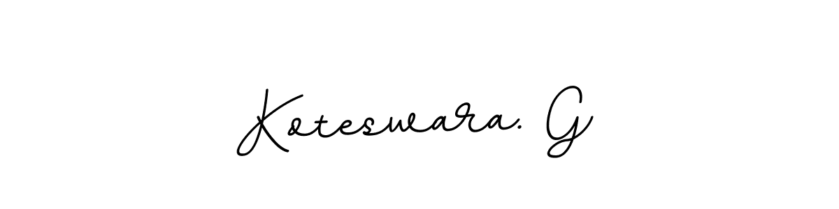 Create a beautiful signature design for name Koteswara. G. With this signature (BallpointsItalic-DORy9) fonts, you can make a handwritten signature for free. Koteswara. G signature style 11 images and pictures png