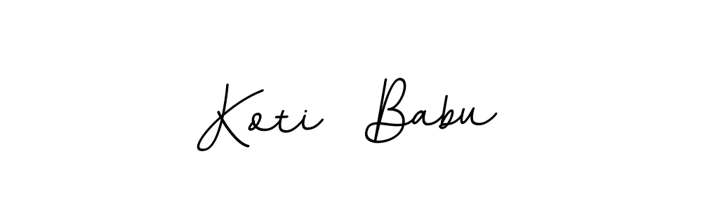 Koti  Babu stylish signature style. Best Handwritten Sign (BallpointsItalic-DORy9) for my name. Handwritten Signature Collection Ideas for my name Koti  Babu. Koti  Babu signature style 11 images and pictures png