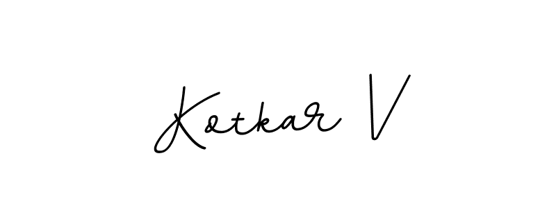 Make a beautiful signature design for name Kotkar V. With this signature (BallpointsItalic-DORy9) style, you can create a handwritten signature for free. Kotkar V signature style 11 images and pictures png