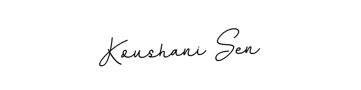 Create a beautiful signature design for name Koushani Sen. With this signature (BallpointsItalic-DORy9) fonts, you can make a handwritten signature for free. Koushani Sen signature style 11 images and pictures png