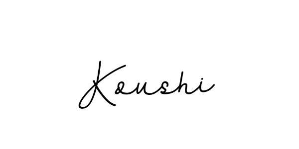 Design your own signature with our free online signature maker. With this signature software, you can create a handwritten (BallpointsItalic-DORy9) signature for name Koushi. Koushi signature style 11 images and pictures png
