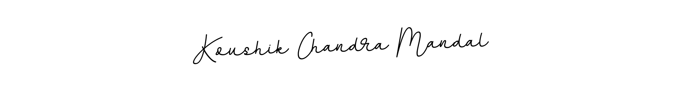 Use a signature maker to create a handwritten signature online. With this signature software, you can design (BallpointsItalic-DORy9) your own signature for name Koushik Chandra Mandal. Koushik Chandra Mandal signature style 11 images and pictures png