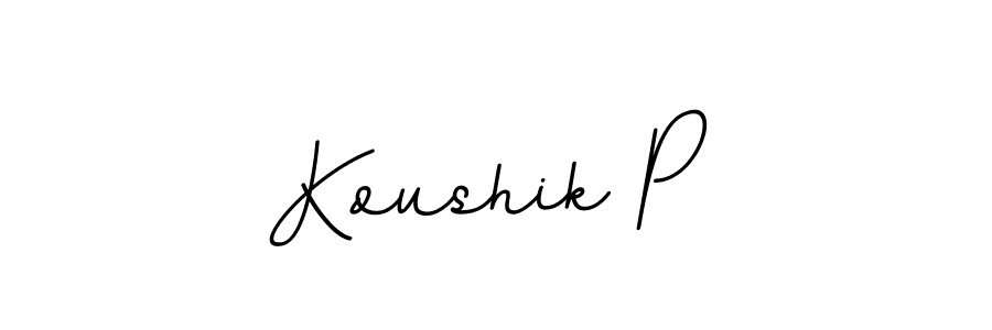 How to make Koushik P signature? BallpointsItalic-DORy9 is a professional autograph style. Create handwritten signature for Koushik P name. Koushik P signature style 11 images and pictures png