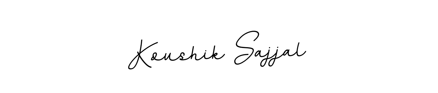 Make a beautiful signature design for name Koushik Sajjal. With this signature (BallpointsItalic-DORy9) style, you can create a handwritten signature for free. Koushik Sajjal signature style 11 images and pictures png