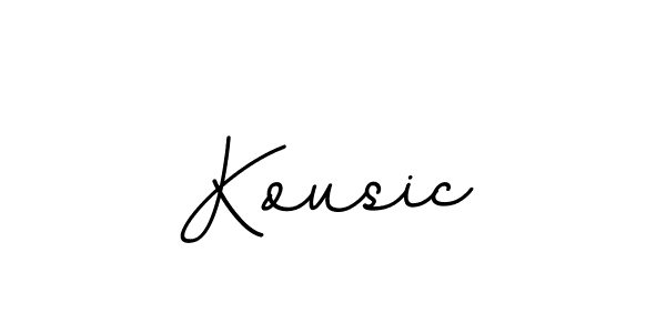 Make a beautiful signature design for name Kousic. With this signature (BallpointsItalic-DORy9) style, you can create a handwritten signature for free. Kousic signature style 11 images and pictures png