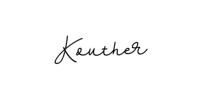 Make a beautiful signature design for name Kouther. With this signature (BallpointsItalic-DORy9) style, you can create a handwritten signature for free. Kouther signature style 11 images and pictures png