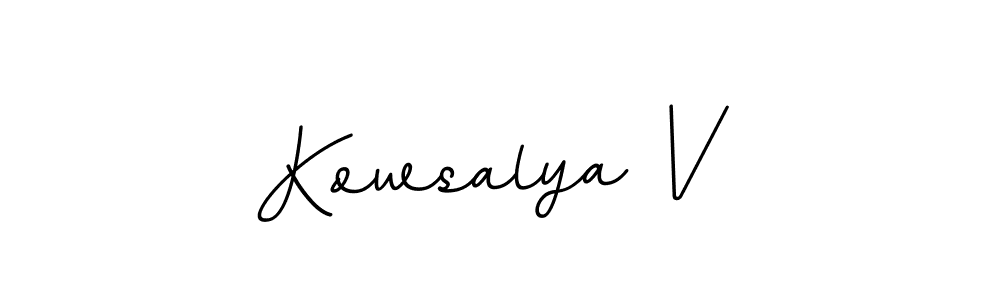 Kowsalya V stylish signature style. Best Handwritten Sign (BallpointsItalic-DORy9) for my name. Handwritten Signature Collection Ideas for my name Kowsalya V. Kowsalya V signature style 11 images and pictures png