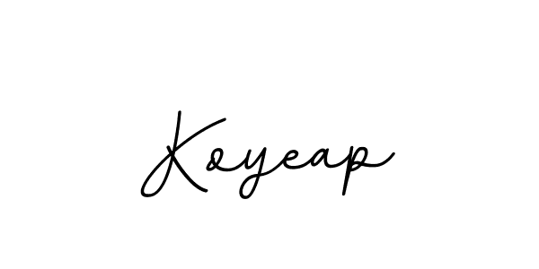 How to Draw Koyeap signature style? BallpointsItalic-DORy9 is a latest design signature styles for name Koyeap. Koyeap signature style 11 images and pictures png
