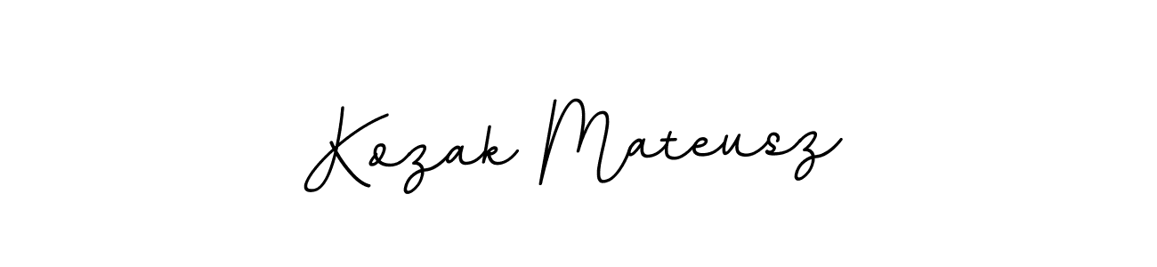 Create a beautiful signature design for name Kozak Mateusz. With this signature (BallpointsItalic-DORy9) fonts, you can make a handwritten signature for free. Kozak Mateusz signature style 11 images and pictures png