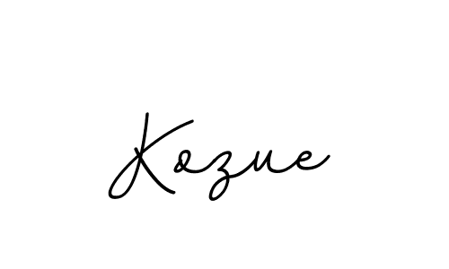 Use a signature maker to create a handwritten signature online. With this signature software, you can design (BallpointsItalic-DORy9) your own signature for name Kozue. Kozue signature style 11 images and pictures png