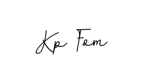 Design your own signature with our free online signature maker. With this signature software, you can create a handwritten (BallpointsItalic-DORy9) signature for name Kp Fom. Kp Fom signature style 11 images and pictures png