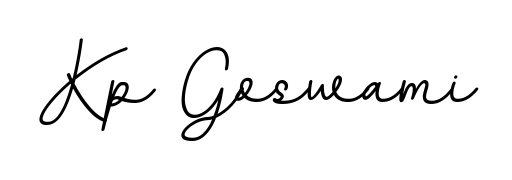 The BallpointsItalic-DORy9 font transforms the name Kp Goswami into an executive sign with sharp precision and distinguished character. Kp Goswami signature style 11 images and pictures png