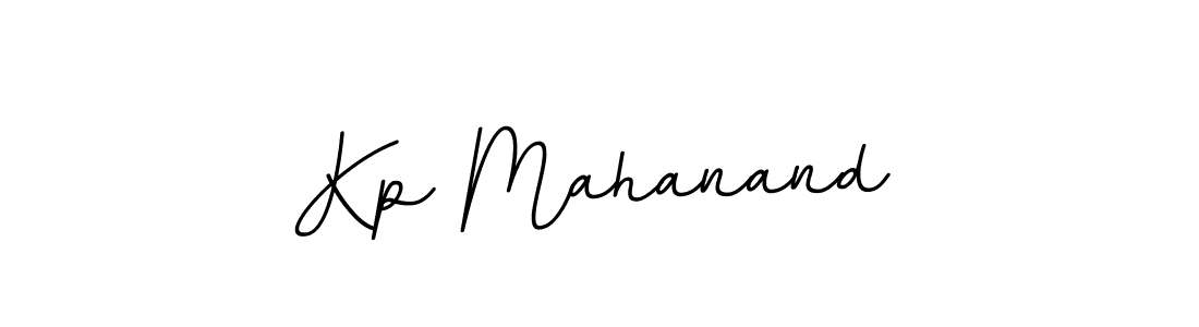 Design your own signature with our free online signature maker. With this signature software, you can create a handwritten (BallpointsItalic-DORy9) signature for name Kp Mahanand. Kp Mahanand signature style 11 images and pictures png