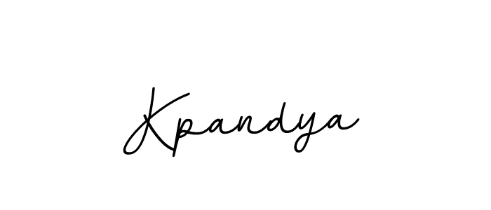 You should practise on your own different ways (BallpointsItalic-DORy9) to write your name (Kpandya) in signature. don't let someone else do it for you. Kpandya signature style 11 images and pictures png