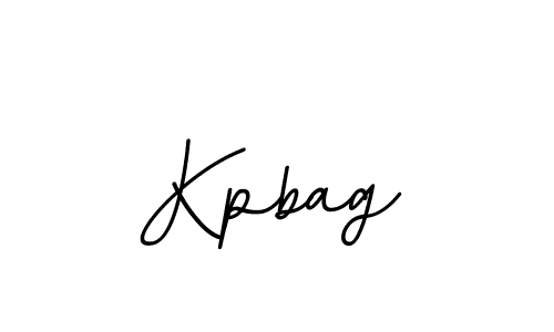 Design your own signature with our free online signature maker. With this signature software, you can create a handwritten (BallpointsItalic-DORy9) signature for name Kpbag. Kpbag signature style 11 images and pictures png