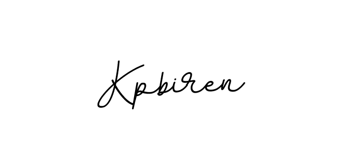 How to make Kpbiren name signature. Use BallpointsItalic-DORy9 style for creating short signs online. This is the latest handwritten sign. Kpbiren signature style 11 images and pictures png