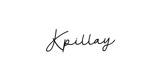 Make a beautiful signature design for name Kpillay. With this signature (BallpointsItalic-DORy9) style, you can create a handwritten signature for free. Kpillay signature style 11 images and pictures png